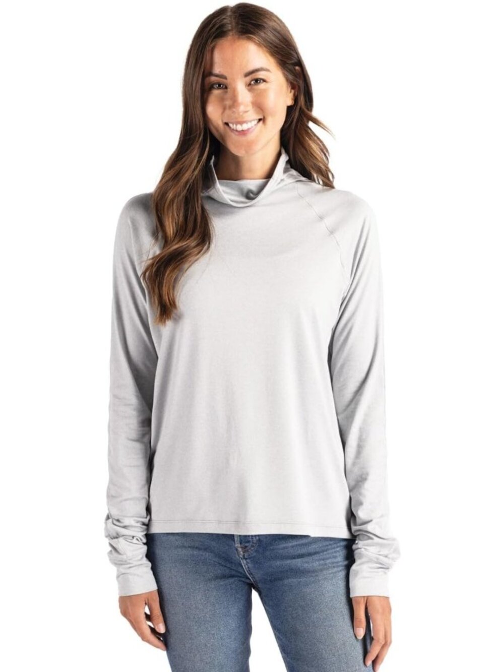 Eco-Friendly Women's Funnel Neck Pullover - Comfortable & Stylish for All